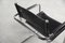 Chaise Cantilever Bauhaus Vintage en Cuir Noir, 1960s, Set de 5 11