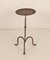 Spanish Drink Table or End Table in Wrought Gilt Iron, 1940s, Image 8