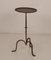 Spanish Drink Table or End Table in Wrought Gilt Iron, 1940s 9