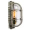 Mid-Century Industrial Sconce in Grey Metal and Glass from Industria Rotterdam 2