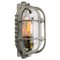 Mid-Century Industrial Sconce in Grey Metal and Glass from Industria Rotterdam, Image 1