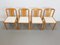 Vintage Beech Chair from Lübke, Germany, 1970, Set of 4 10