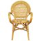 20th-Century Rattan and Bamboo Armchair 1