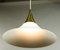 Glass & Brass Tulip Trumpet Mod 4498 Hanging Pendulum Light from Limburg, 1970s 3