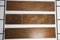 Mensola a tre vassoi in legno massiccio nero e marrone, anni '60, Immagine 10
