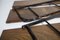 Mensola a tre vassoi in legno massiccio nero e marrone, anni '60, Immagine 6