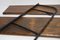 3 Black and Brown Solid Wood Trays String Wall Shelf, 1960s, Image 9