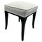 Art Deco Stool in Black Lacquered Oak, France, 1940s, Image 1