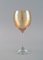 Bicchieri da vino rosso in vetro artistico, Scandinavia, anni '80, set di 5, Immagine 3