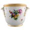 Hand-Painted Porcelain Saxon Flower Wine Cooler from Royal Copenhagen, Image 1