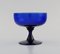 Blaues mundgeblasenes Kunstglas von Monica Bratt für Reijmyre, 9er Set 6