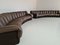 DS-600 Brown Leather Modular Sofa from De Sede, 1970s, Set of 14 6