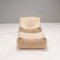 Beige Sandra Armchair & Footstool by Annie Hieronimus for Cinna, 1970s, Set of 2 2