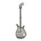 Handmade Metal Decorative Guitar, Image 1