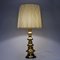 Brass Colored Porcelain Table Lamp from Bergboms, Sweden, 1960s, Image 2