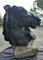 Statue Pferd aus schwarz lackiertem Zement Italien First 900 1