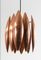 Mid-Century Danish Copper Kastor Pendant by Jo Hammerborg for Fog & Mørup 1