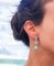 Turquoise, Diamond & 14 Karat White Gold Dangle Earrings, Image 4