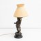 Early 20th Century Bronze and Wood Table Lamp 10