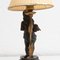 Lámpara de mesa de bronce y madera, principios del siglo XX, Imagen 16