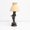 Early 20th Century Bronze and Wood Table Lamp, Image 13