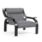 Grey Fabric Woodline Armchair by Marco Zanuso for Cassina 3