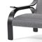 Grey Fabric Woodline Armchair by Marco Zanuso for Cassina 5