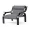 Grey Fabric Woodline Armchair by Marco Zanuso for Cassina 2