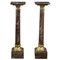 Marble and Gilded Bronze Columns, Set of 2 1