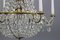 French Louis XVI Style Brass and Crystal Basket 9-Light Chandelier, Image 13