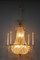 French Louis XVI Style Brass and Crystal Basket 9-Light Chandelier, Image 5