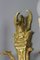 Französische Wandleuchten aus vergoldeter Bronze im Empire-Stil mit 2 Leuchten, Frühes 20. Jh., 2er Set 7