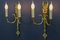 French Empire Style Gilt Bronze 2-Light Sconces, Early 20th Century, Set of 2 3