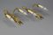 French Empire Style Gilt Bronze 2-Light Sconces, Early 20th Century, Set of 2 13