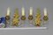 Französische Louis XVI Stil Wandlampen aus vergoldeter Bronze & Messing mit 2 Leuchten, 2er Set 15