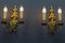 French Louis XVI Style 2-Light Gilt Bronze and Brass Floral Sconces, Set of 2 20