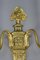 Französische Louis XVI Wandlampen aus vergoldeter Bronze & Messing mit 2 Leuchten, 2er Set 9