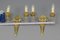 French Louis XVI Style 2-Light Gilt Bronze and Brass Sconces, Set of 2 16