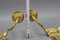 French Louis XVI Style 2-Light Gilt Bronze and Brass Sconces, Set of 2 15