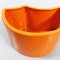 Jarrones italianos Mid-Century cilíndricos de cerámica naranja, años 70. Juego de 5, Imagen 10