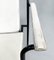 Mid-Century Italian White Leather and Black Metal Chair, 1980s, Image 8