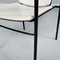 Mid-Century Italian White Leather and Black Metal Chair, 1980s 11