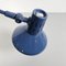 Italian Mid-Century Modern Blue Metal Table Lamp with Clamp, 1970s, Image 7
