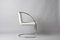 Italienischer Lens Chair aus weißem Leder & Stahl von Giovanni Offredi für Saporiti, 1968 5