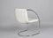 Italian White Leather and Steel Lens Chair by Giovanni Offredi for Saporiti, 1968 13