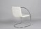 Italian White Leather and Steel Lens Chair by Giovanni Offredi for Saporiti, 1968, Image 13