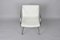 Italian White Leather and Steel Lens Chair by Giovanni Offredi for Saporiti, 1968 9