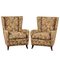 Mid-Century Italian Wool and Wood Armchairs by Paolo Buffa, 1950s, Set of 2 1