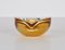 Mid-Century Italian Amber Sommerso Murano Art Glass Bowl or Ashtray by Flavio Poli, 1960s 11