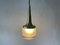 German Heavy Ice Glass Pendant Lamp from Staff, 1960s 8